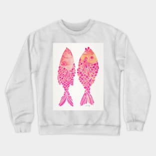 indonesian fish pink ombre Crewneck Sweatshirt